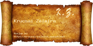 Krucsai Zelmira névjegykártya